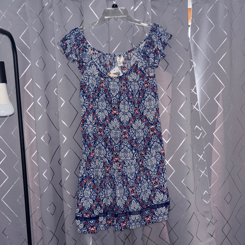 Band of the Free Floral Blue and White Dress